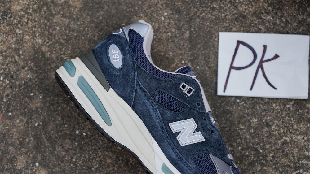 PK GOD New Balance 991v2 Made in UK Dark Navy RETAIL MATERIALS READY TO SHIP